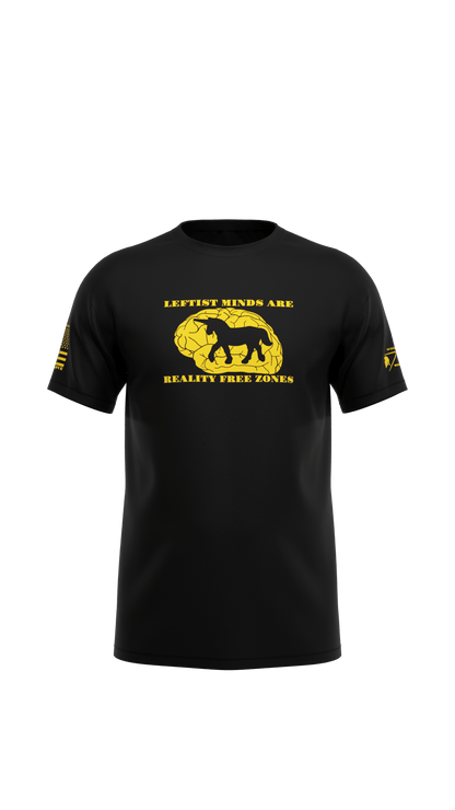 Leftist minds Patriotic mens T-Shirt - WESTONECULTURE