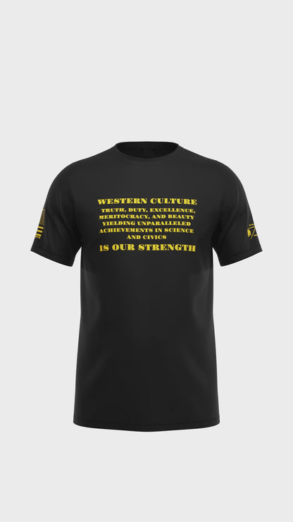 Western Culture Is Our Strength Patriotic T-Shirt