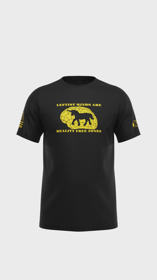 Leftist minds Patriotic mens T-Shirt