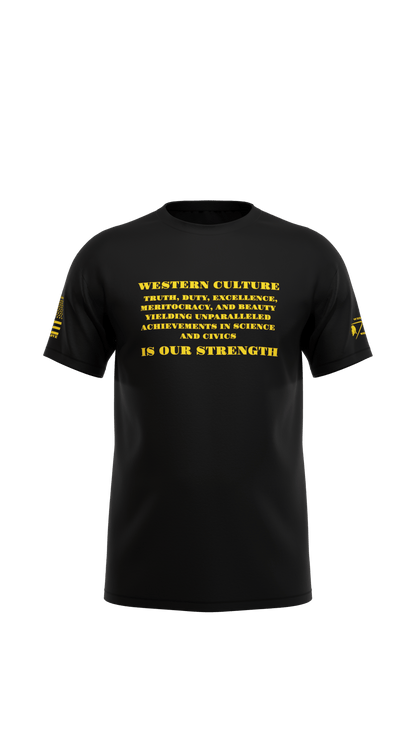 Western Culture Is Our Strength Patriotic T-Shirt - WESTONECULTURE